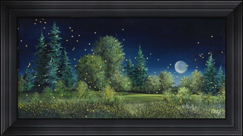 Framed Fireflies Print