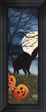 Framed Black Cat Print