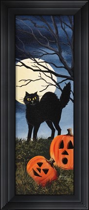 Framed Black Cat 2 Print