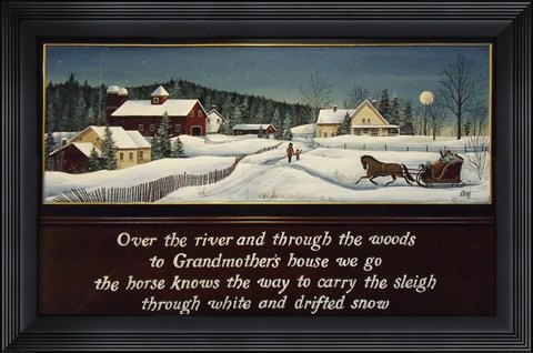 Framed Over the River Print