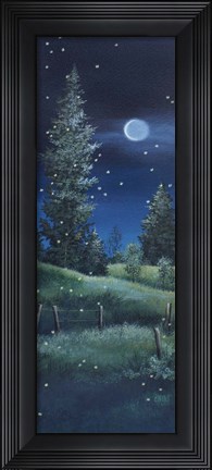 Framed Meadow at Night Print