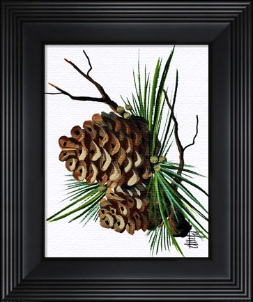 Framed Pine Cone Print