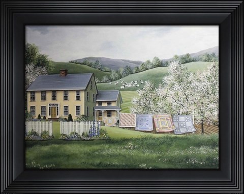 Framed Spring House Print
