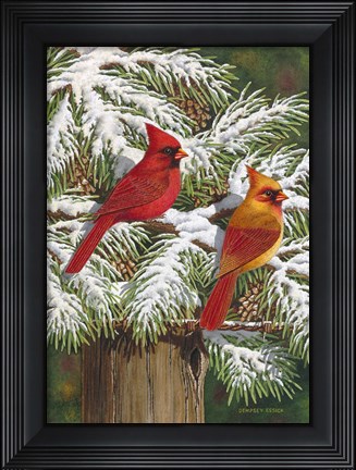 Framed Hangin&#39; Out in The Pines Print