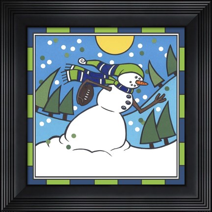 Framed Coalman Football 3 Print