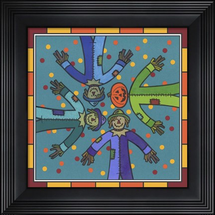 Framed Stitch Autumn Confetti 1 Print