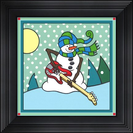 Framed Coalman The Snowman Bass 1 Print