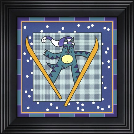 Framed Max Cat Skiing 2 Print