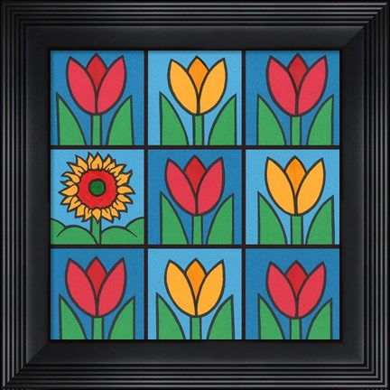 Framed Tulips 1 Print