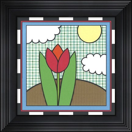 Framed Tulips 5 Print