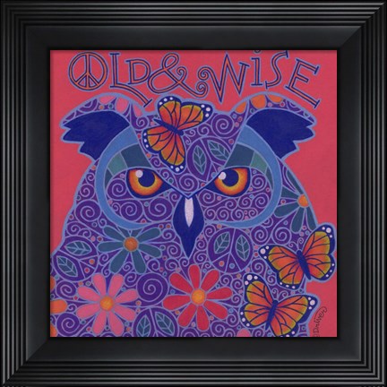 Framed Great Horned Owl Print