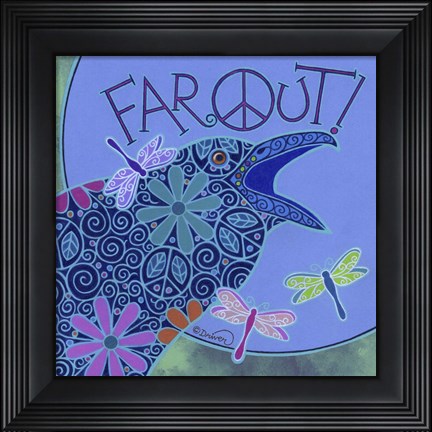 Framed Raven II Print