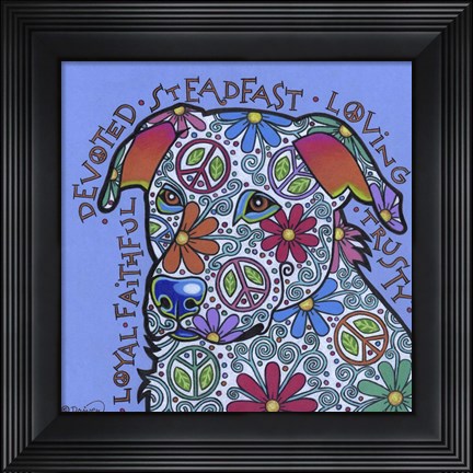 Framed Yellow Labrador Print