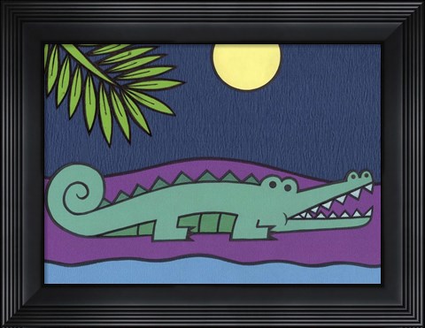 Framed Crocodile Print