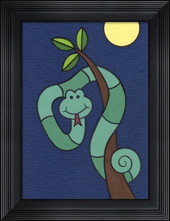 Framed Snake Print