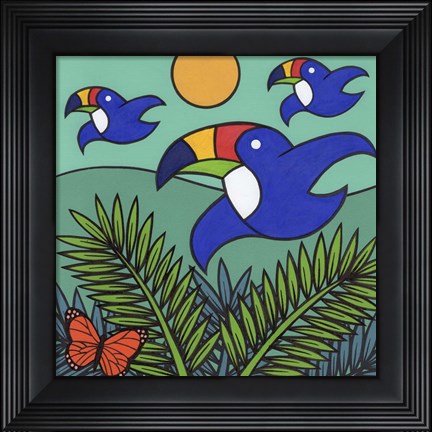 Framed Toucans Print