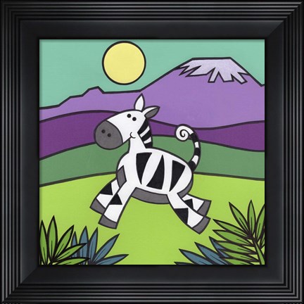 Framed Zebra Print