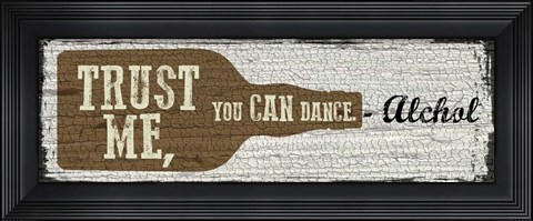 Framed Liquor Sign I Print