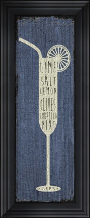 Framed Cocktail Sign IV Print