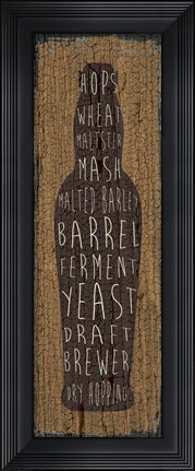 Framed Craft Beer Sign IV Print