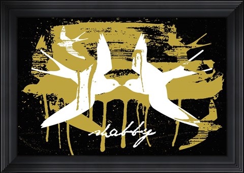 Framed Birds and Clouds Print