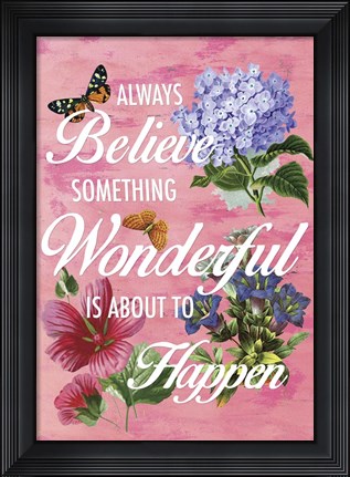 Framed Believe 3F Print