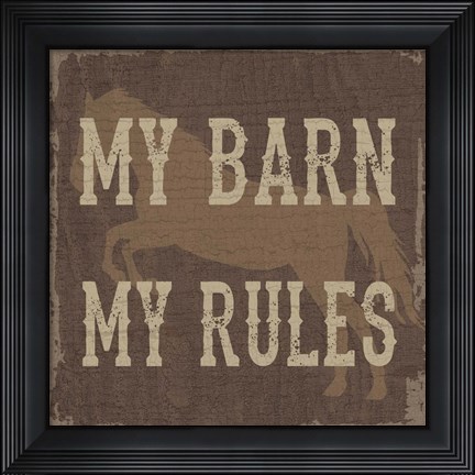 Framed My Barn Print