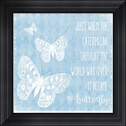 Framed Butterflies Print