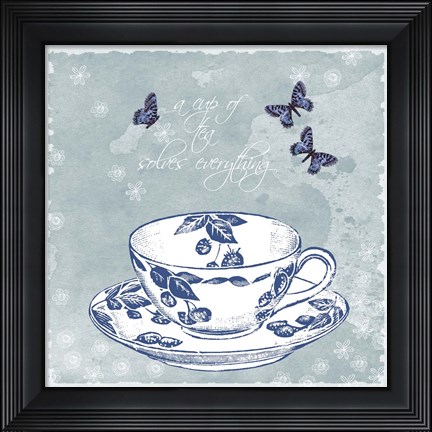 Framed Teacup Print