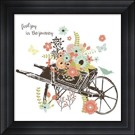 Framed Wheelbarrow Print