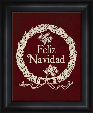 Framed Feliz 1 Print