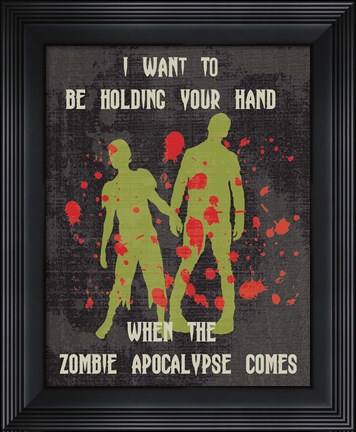 Framed Zombie Print