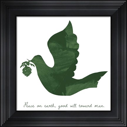 Framed Dove Print