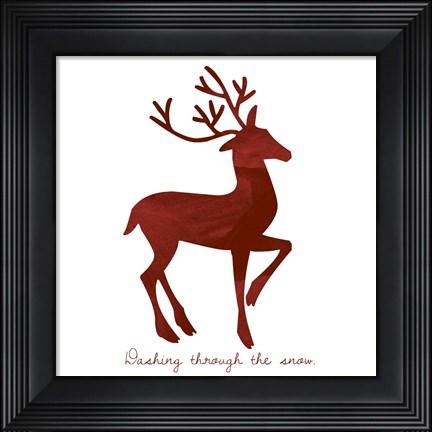 Framed Reindeer 1 Print
