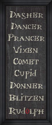 Framed Reindeer 2 Print