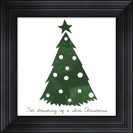 Framed White Christmas Print