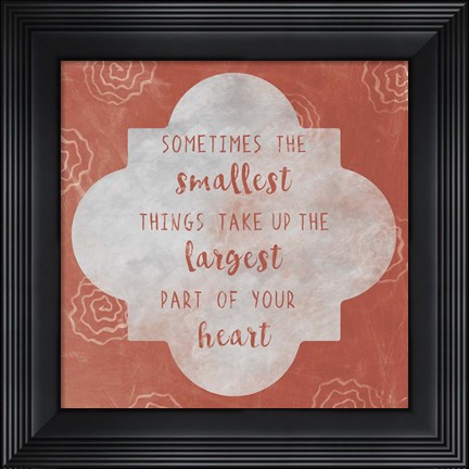 Framed Large Heart Print