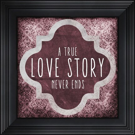 Framed Love Story Print