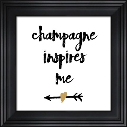 Framed Champagne Print