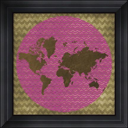 Framed World Chevron Print