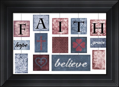 Framed Faith Believe Print