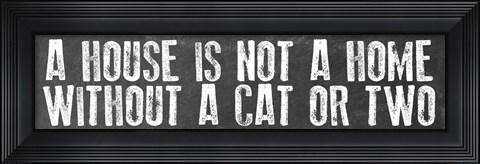 Framed Cat Home Print