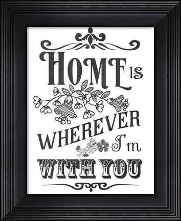 Framed Love Home Print