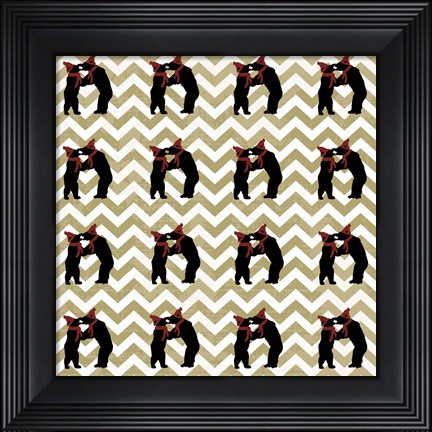 Framed Bear Wrap Print