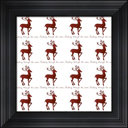 Framed Reindeer Wrap Print