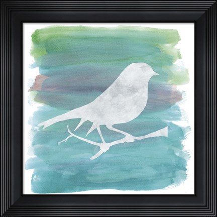 Framed Watercolor Bird 1 Print