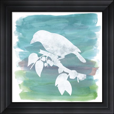 Framed Watercolor Bird 2 Print