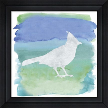 Framed Watercolor Bird 3 Print