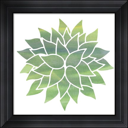 Framed Watercolor Flower 4 Print