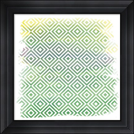 Framed Watercolor Pattern 3 Print